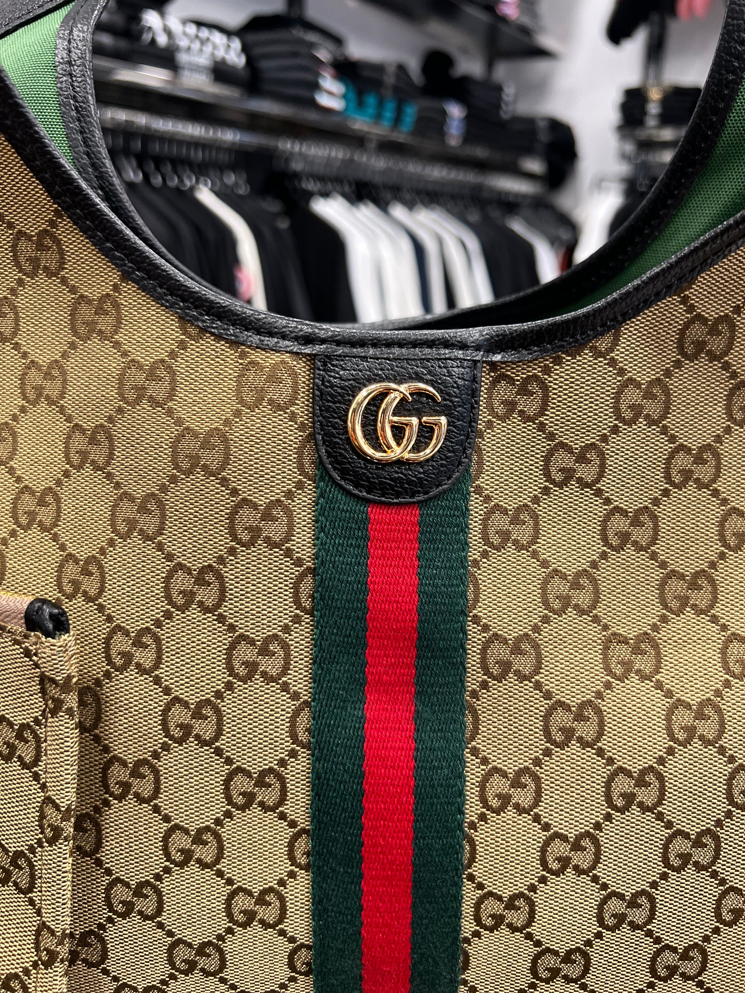 Gucci Giglio Medium Tote Beige Bag