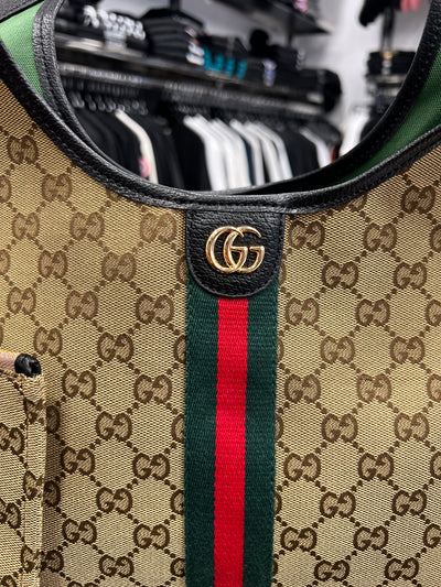 Gucci Giglio Medium Tote Beige Bag