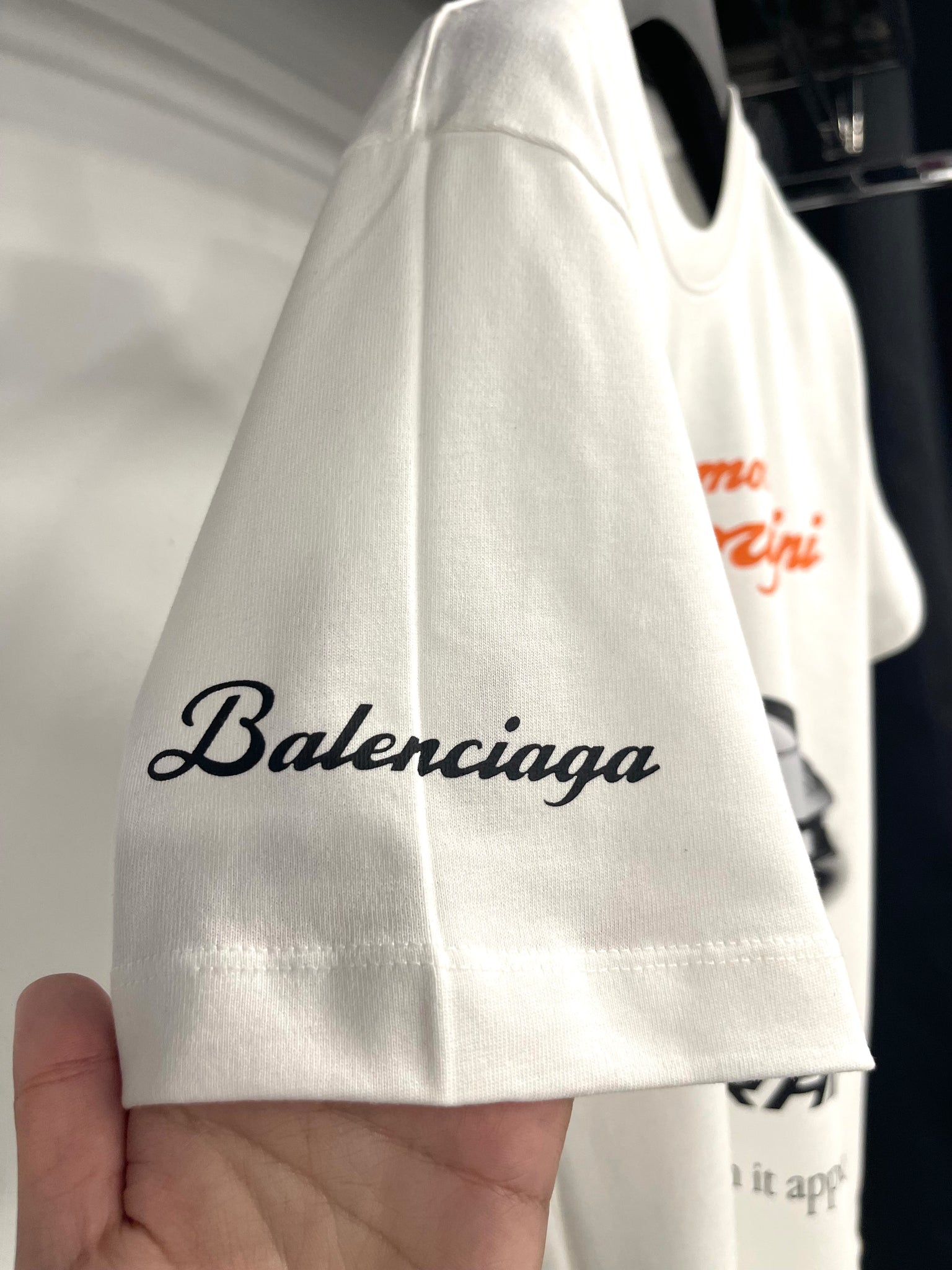 Balenciaga X Automobili Lamborghini white T-shirt