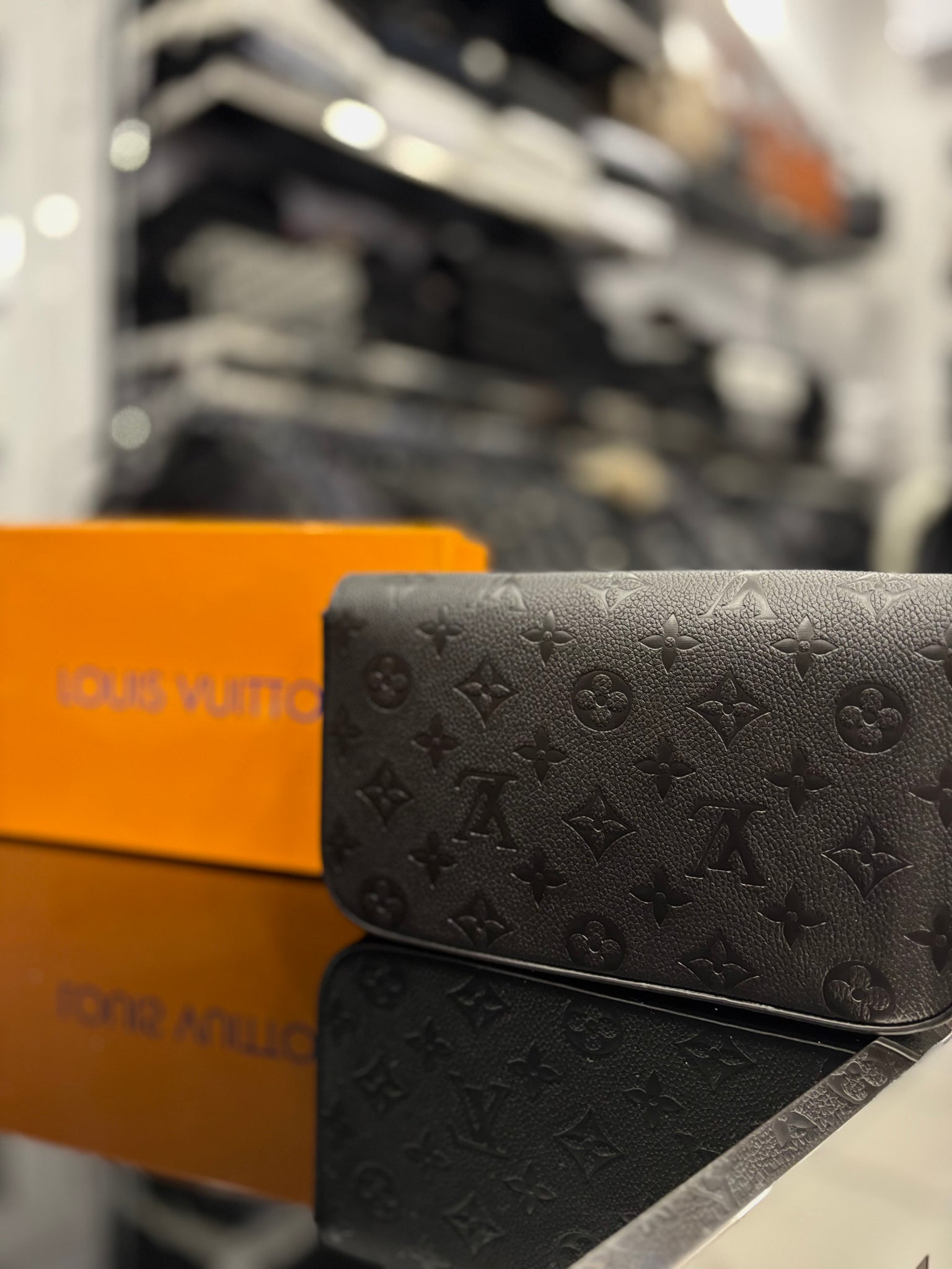 Louis Vuitton Black bag Monogram Empreinte Pochette Félicie