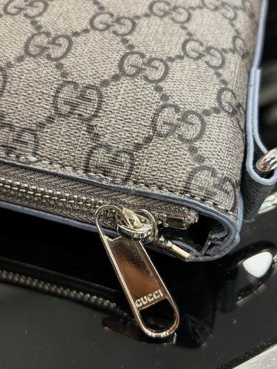 Gucci GG Supreme grey/blue bag ώμου/χιαστί