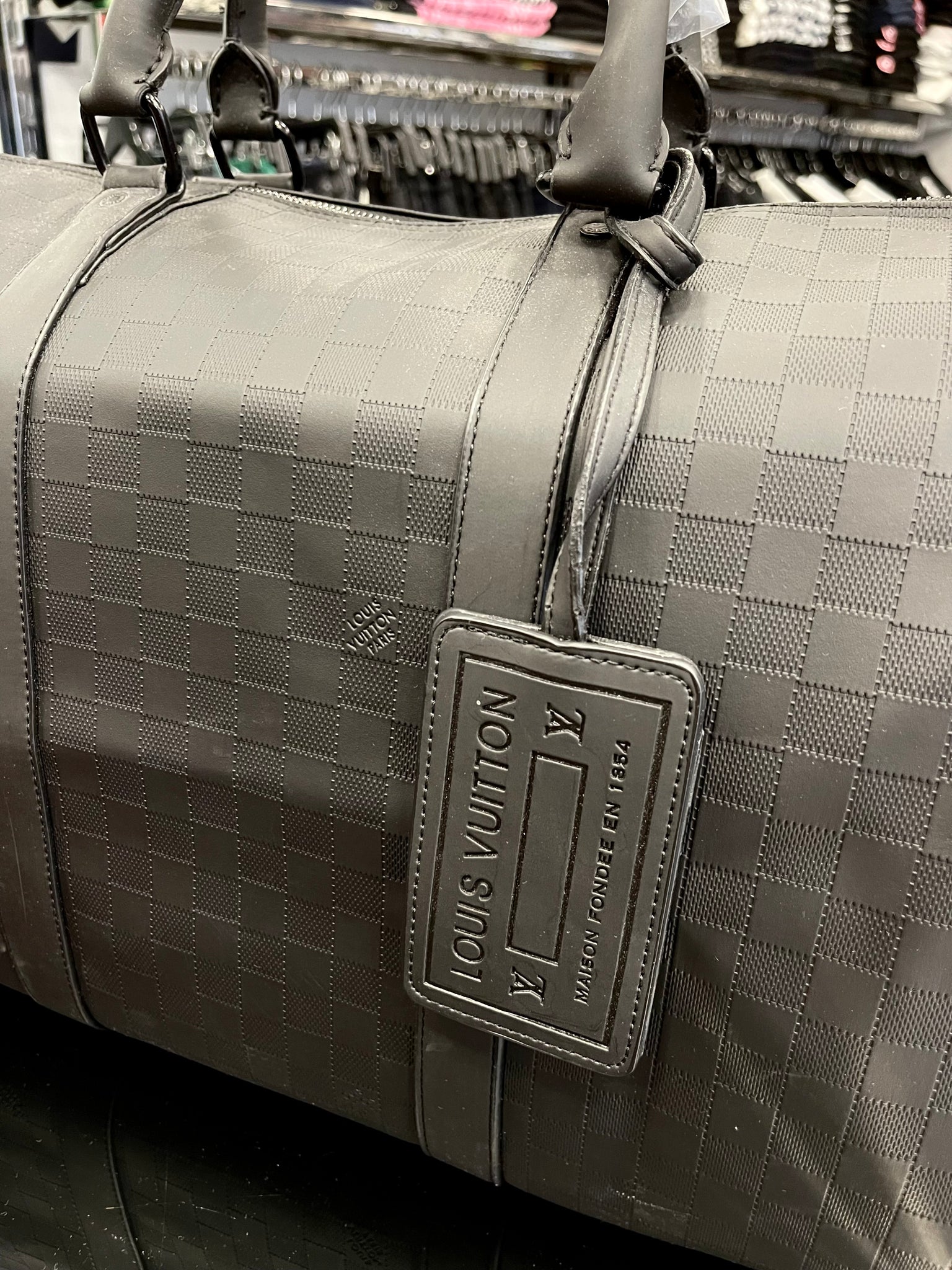 Σάκος ταξιδιού Louis Vuitton Black Matte bag