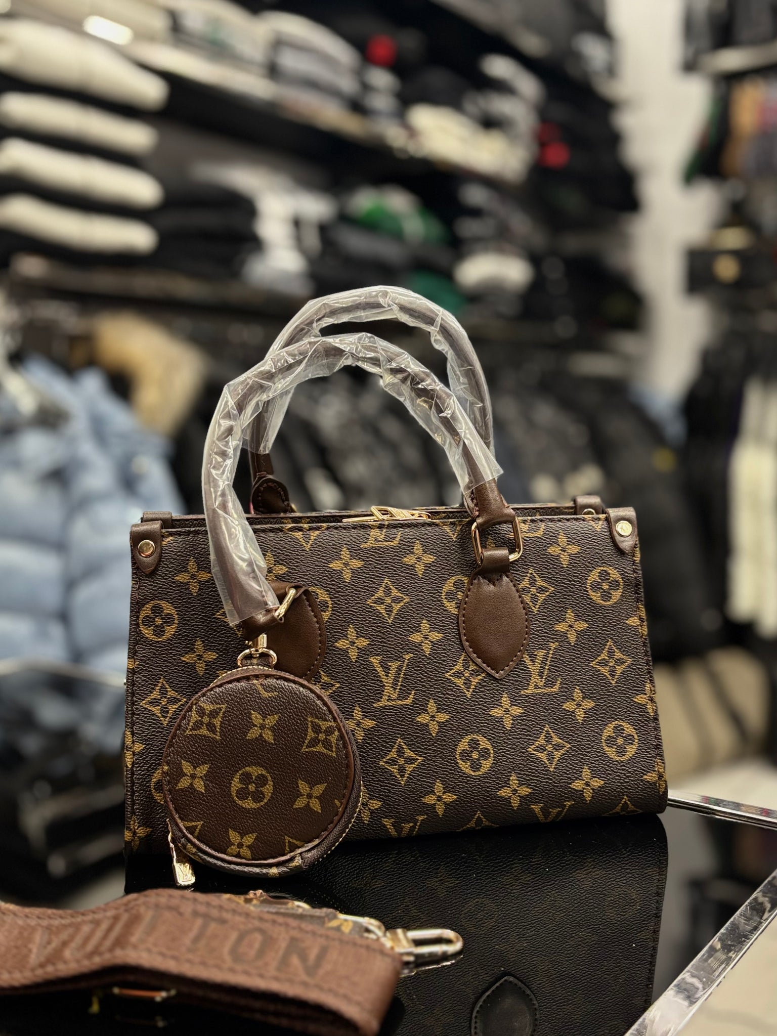 Louis Vuitton OnTheGo PM Monogram brown bag