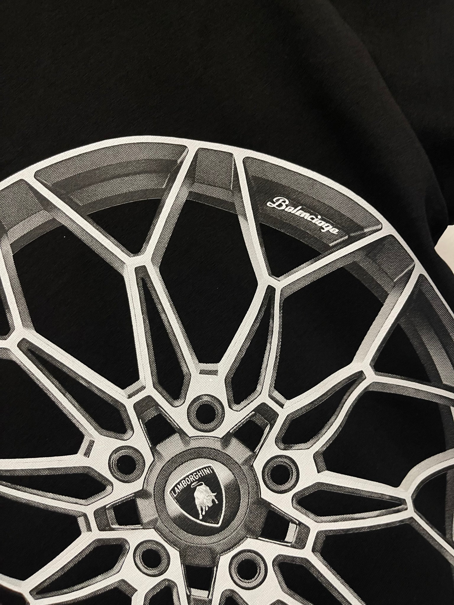 Balenciaga X Automobili Lamborghini black T-shirt