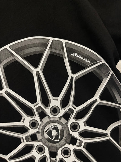 Balenciaga X Automobili Lamborghini black T-shirt