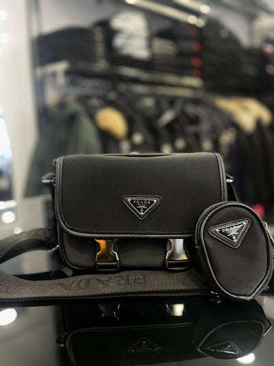 Prada Black bag ώμου/Χιαστί