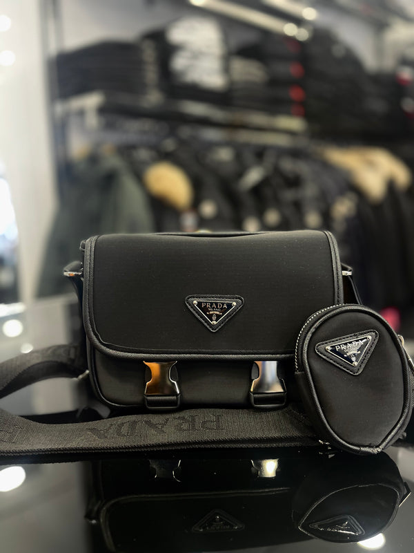 Prada Black bag ώμου/Χιαστί