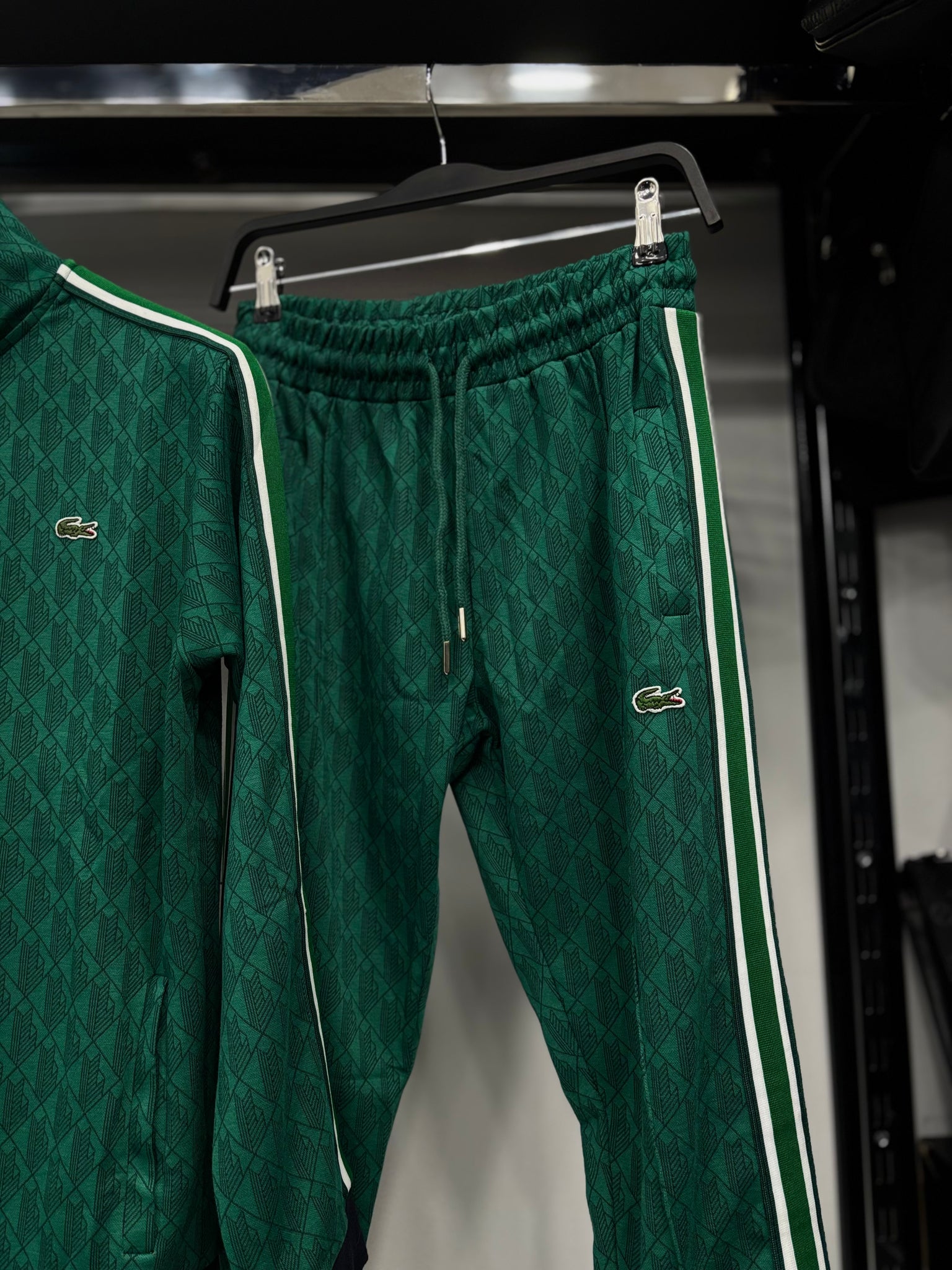 Lacoste Paris Jacquard Monogram green set