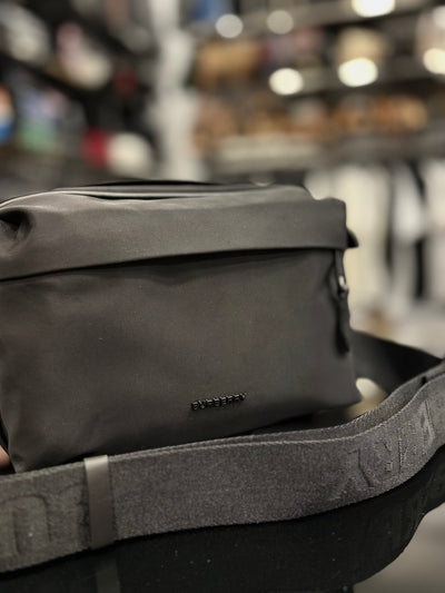 Burberry Logo Detail Camera Bag in Nylon black bag