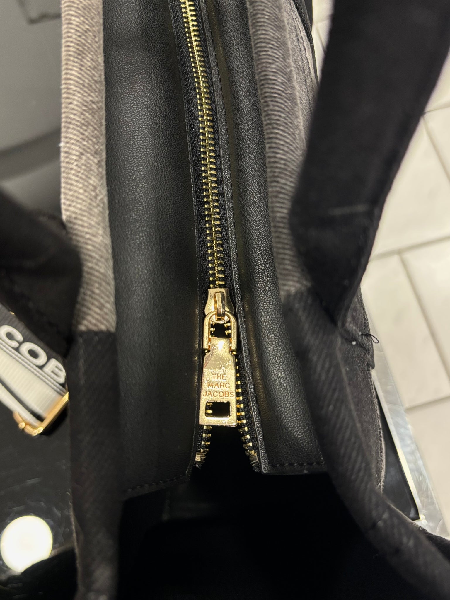 The Tote Bag-Marc Jacobs Large black jean bag