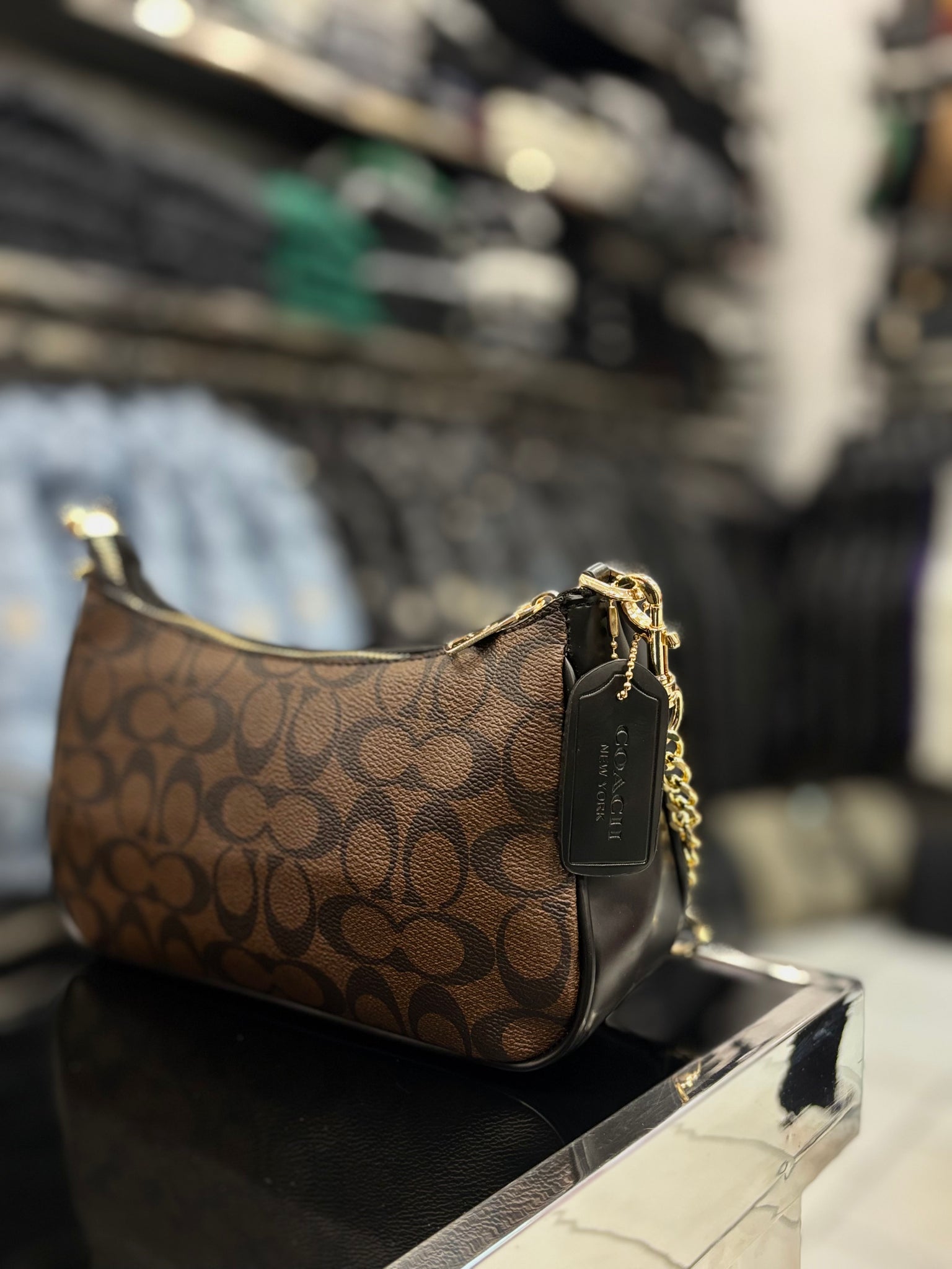 Coach Teri Mini Crossbody brown bag
