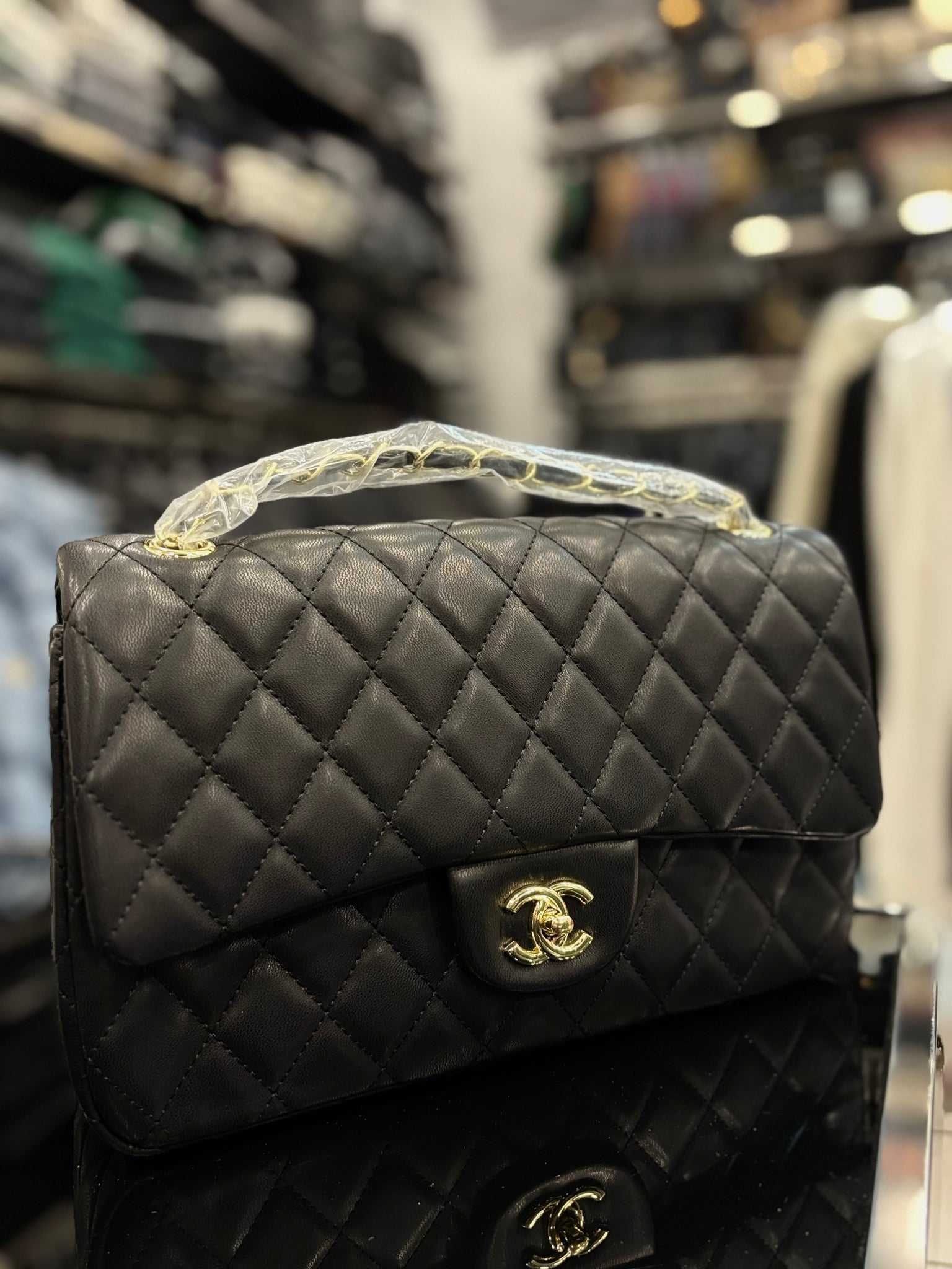 Classic Chanel Black bag large size
