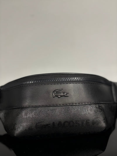 Lacoste Naos Petit Piqué black τσαντάκι ώμου/χιαστί