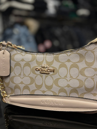 Coach Teri Mini Crossbody beige bag