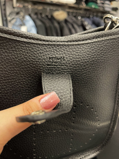 Hermes Evelyne TPM small black bag