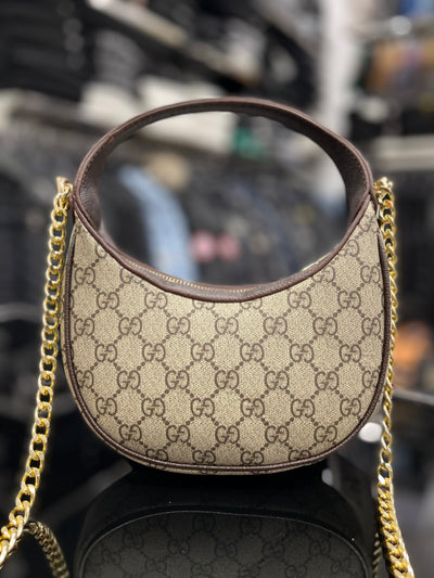 Gucci Ophidia small shoulder bag, dark brown bag