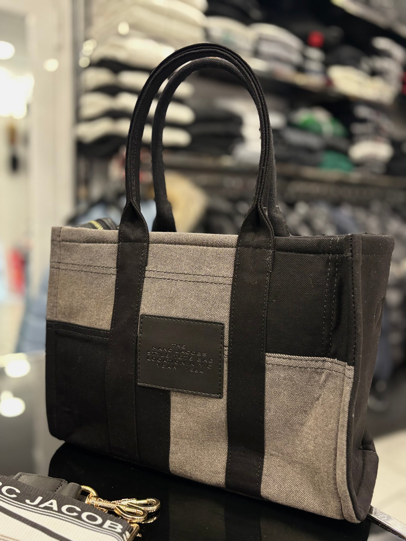 The Tote Bag-Marc Jacobs Large black jean bag